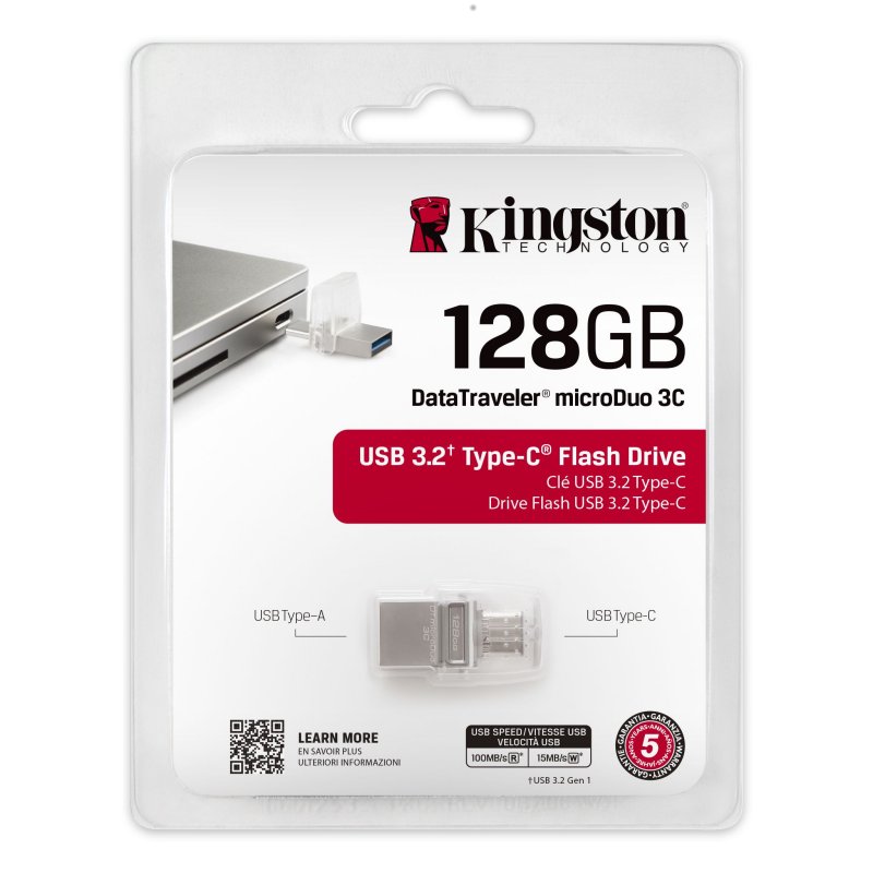 Infortisa Image 3 - Kingston DataTraveler MicroDuo 3C 128GB USB3.2