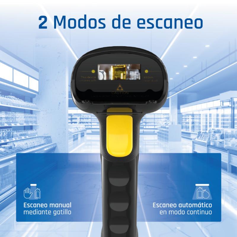 Infortisa Image 2 - iggual Lector código barras 1D Bluetooth WiFi 2.4G