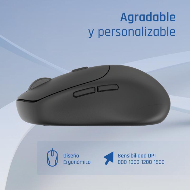 Infortisa Image 2 - iggual Ratón inalámbrico NANO-OFFICE-6D 1600DPI