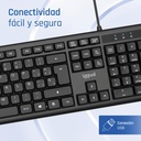 Infortisa Image 2 - iggual Teclado USB estándar CK-OFFICE-105T negro