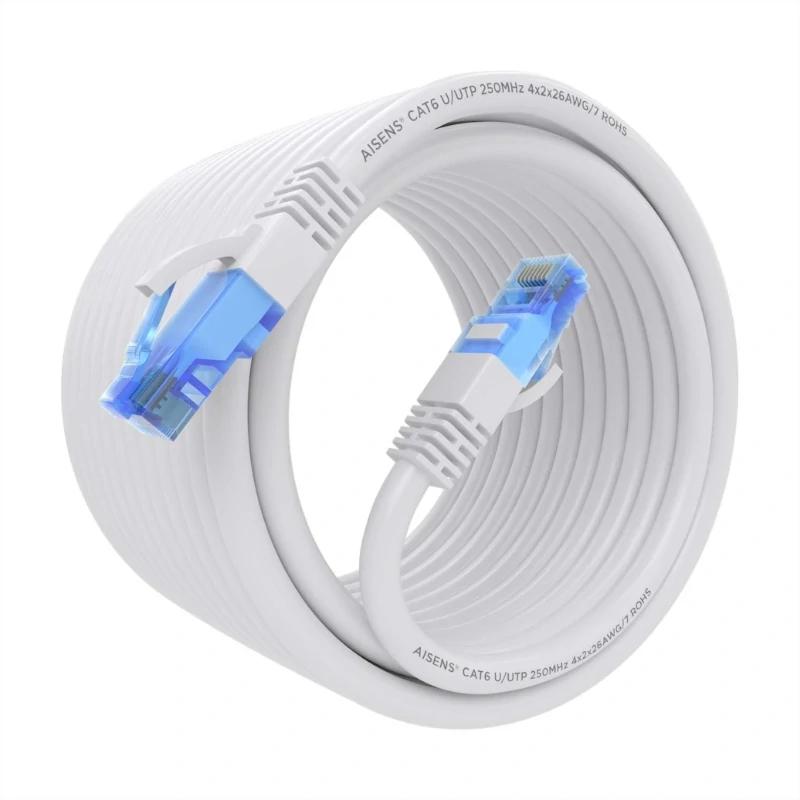 Infortisa Image 1 - Aisens Cable RJ45 CAT.6 UTP AWG26 CCA Blanco 7.5m