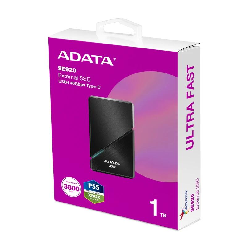 Infortisa Image 1 - ADATA SE920 SSD Externo 1TB USB4  Negro