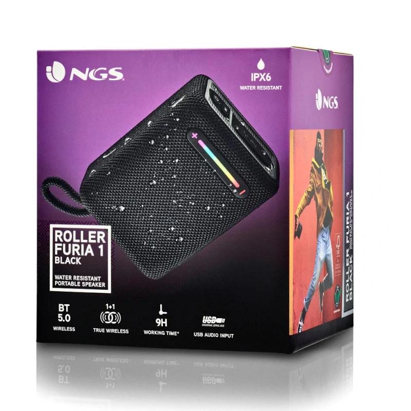 Infortisa Image 2 - NGS Altavoz Rollerfuria1 BT RGB IPX6 Negro 15W