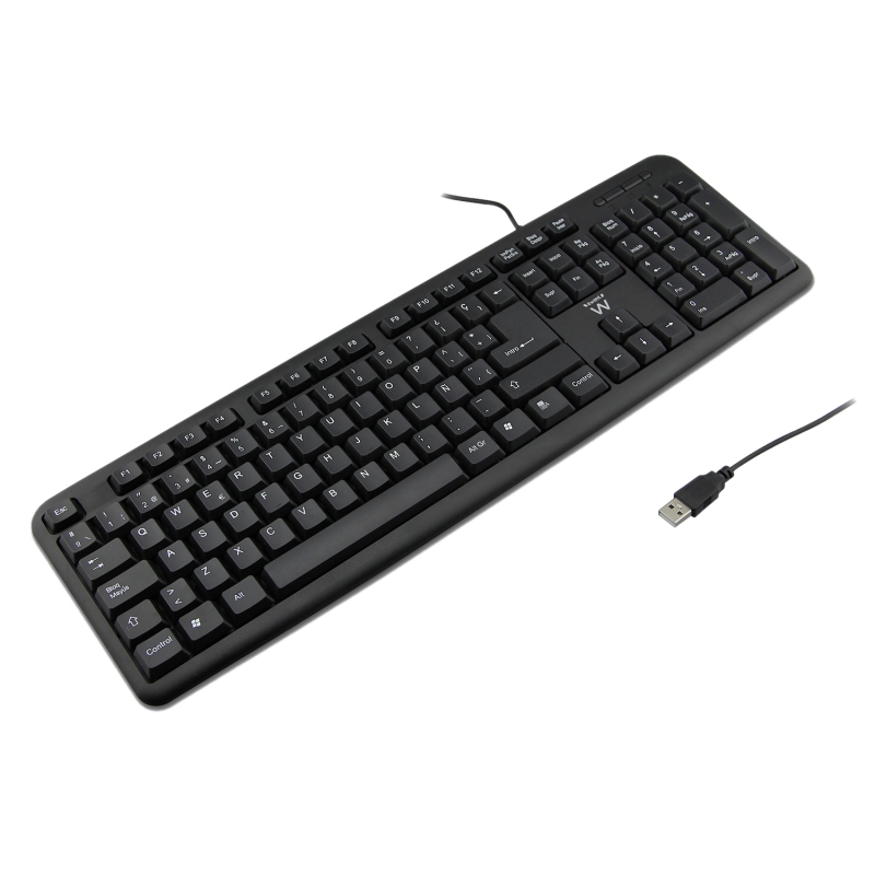 Infortisa Image 1 - Ewent Teclado Slim EW3109 usb Negro