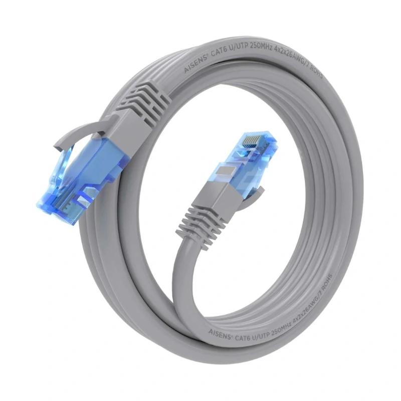 Infortisa Image 1 - Aisens Cable RJ45 Cat.6 UTP AWG26 CCA Gris 2.0M