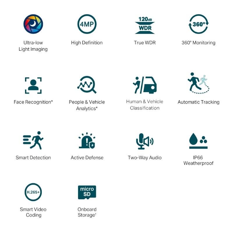 Infortisa Image 1 - VIGI Cámara IP PT C540S 4MP Plástico Full-Color 4m