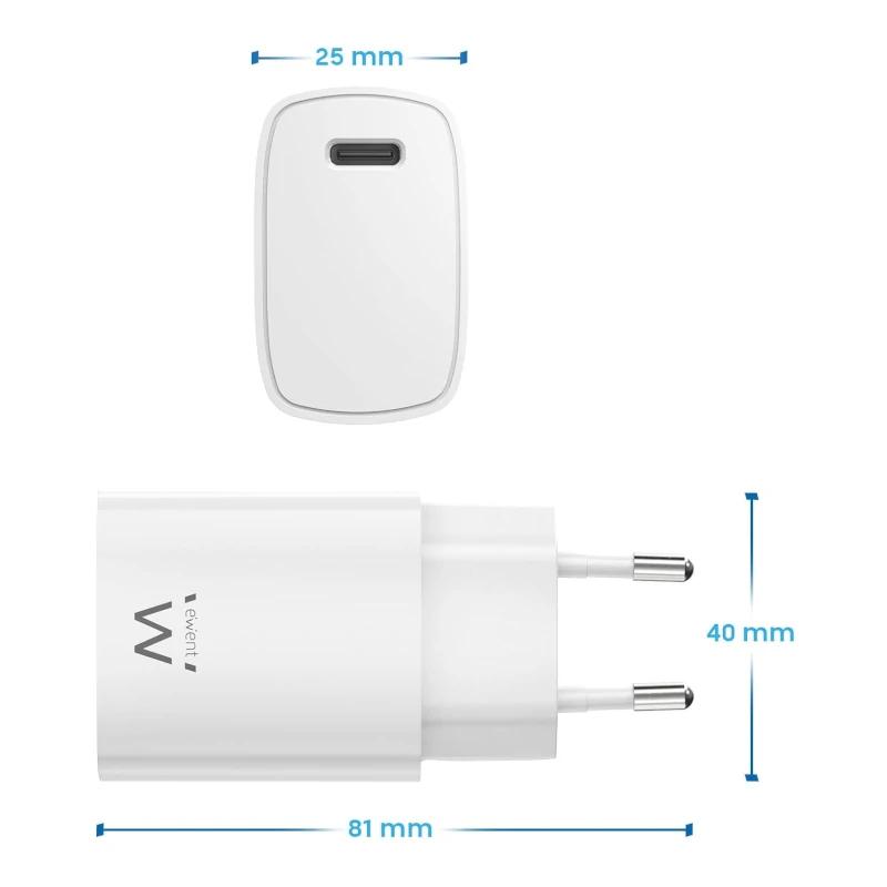 Infortisa Image 2 - EWENT Cargador Usb-C carga rapida 20W