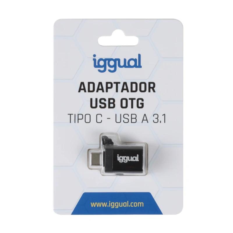 Infortisa Image 3 - iggual Adaptador USB OTG tipo C a USB-A 3.1 negro