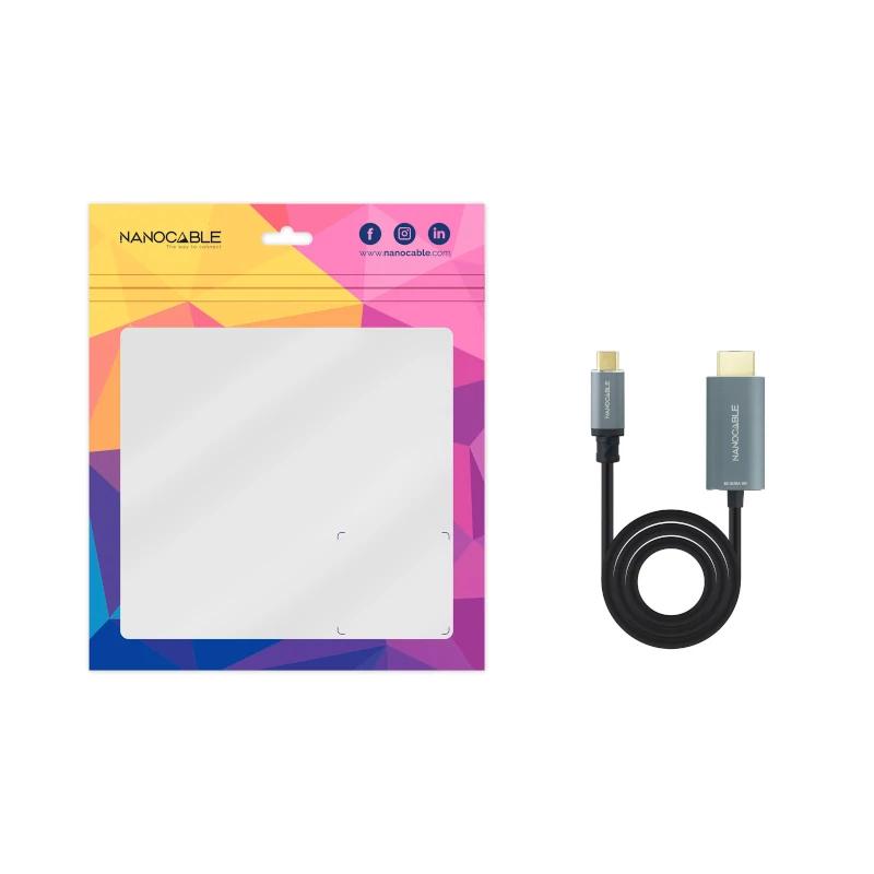 Infortisa Image 3 - Nanocable Conversor USB-C a HDMI 2.1 8K@60HZ 1.8m