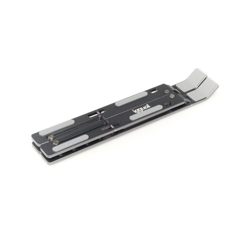Infortisa Image 2 - iggual Soporte elevador plegable portátil 17" gris