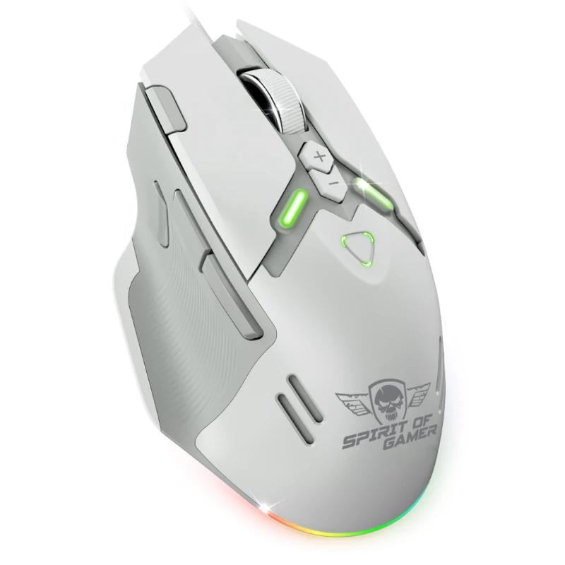 Infortisa Image 1 - Spirit of Gamer Ratón Elite M60 Blanco RGB