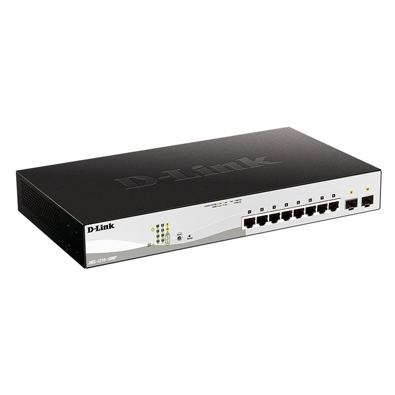 Infortisa Image 1 - D-Link DGS-1210-10MP/E Switch 10Gb PoE+ 2xSFP 130W