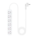 Infortisa Image 1 - Nanocable Regleta de Enchufes 6 Tomas 1.4 m Blanco