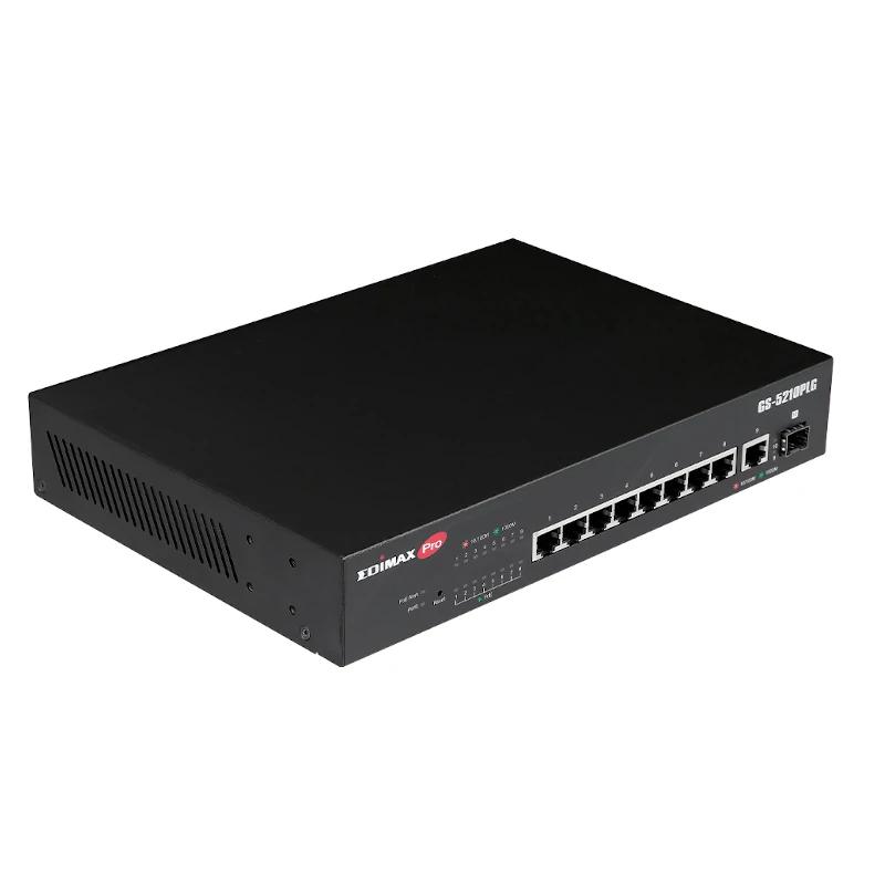 Infortisa Image 3 - Edimax GS-5210PLG Switch 10xGbE LR PoE+ (1xSFP)