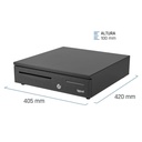 Infortisa Image 4 - iggual Cajón portamonedas IRON-20 42cm 4+8 negro