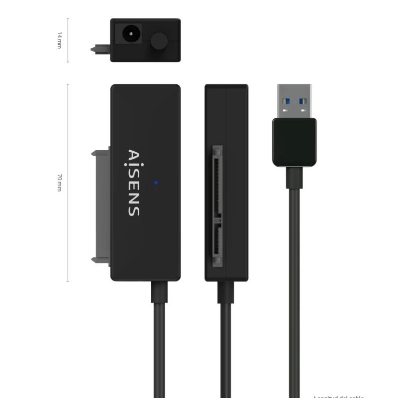 Infortisa Image 2 - Aisens Adaptador SATA a USB-A 3.0 Discos 2.5/3.5