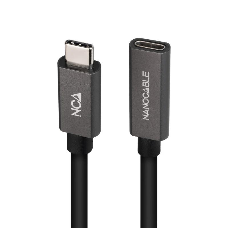 Infortisa Image 1 - Nanocable Cable USB 3.2 Gen2 USB-C M/H 1,5 M Negro