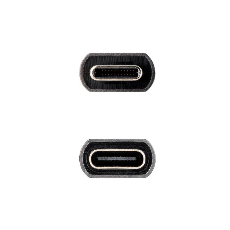 Infortisa Image 2 - Nanocable Cable USB 3.2 Gen2 USB-C M/H 1,5 M Negro