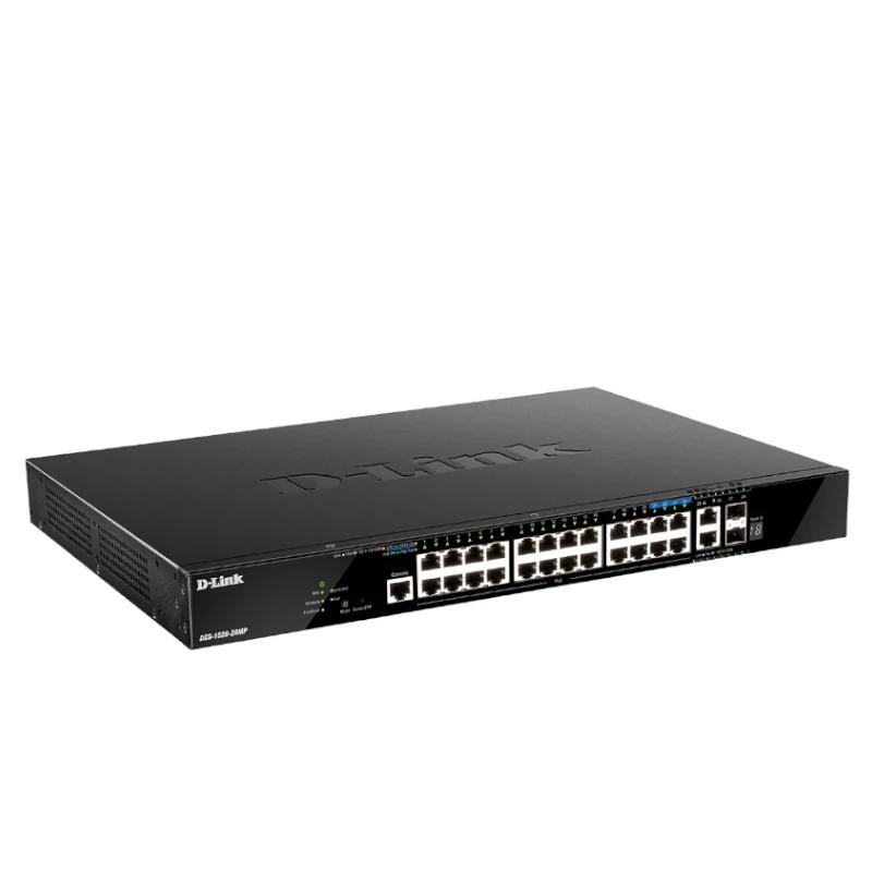 Infortisa Image 1 - D-Link DGS-1520-28MP/E Switch 20xGbE PoE 2x10 SFP+