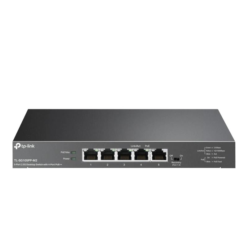 Infortisa Image 1 - TP-Link TL-SG105PP-M2 Switch 4x2.5G PoE++ 1x2.5G