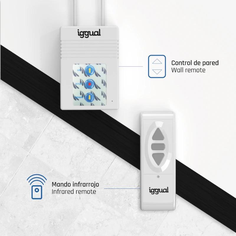 Infortisa Image 2 - iggual Pantalla eléctrica 4:3 100" 180x180 cm
