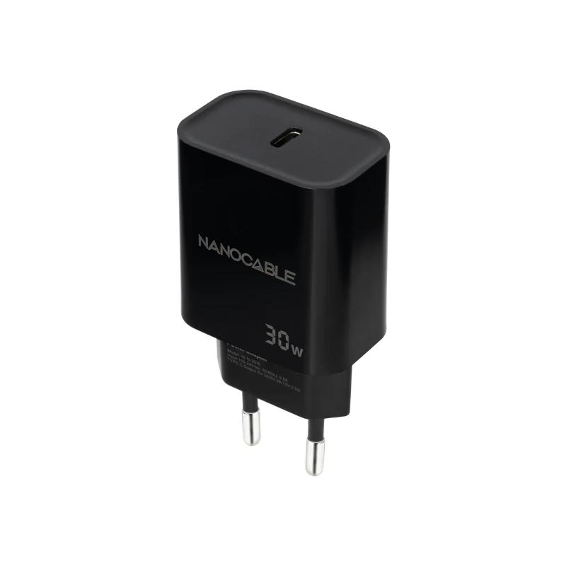 Infortisa Image 1 - Nanocable Cargador pared USB-C PD 30W Negro