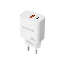 Infortisa Image 1 - Nanocable Cargador USB-C/PD+USB-A/QC 30W Blanco