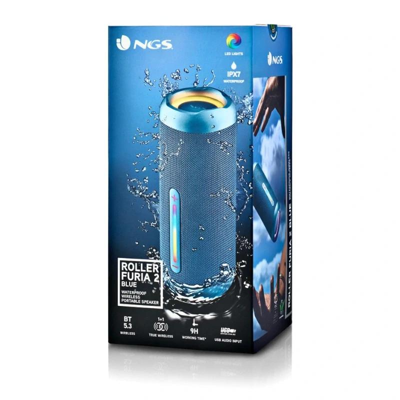 Infortisa Image 3 - NGS Altavoz RollerFuria2 BT Rgb IP67 Azul 30W