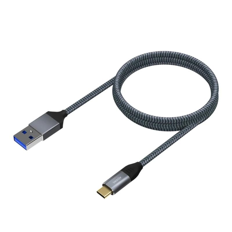 Infortisa Image 1 - Aisens Cable USB 3.1 Gen2 Alu 3A CM-AM Gris 2.0M