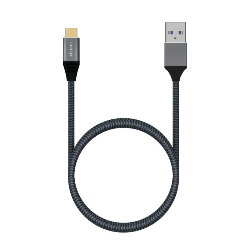 Infortisa Image 2 - Aisens Cable USB 3.1 Gen2 Alu 3A CM-AM Gris 2.0M