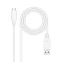 Infortisa Image 1 - Nanocable Cable USB 2.0 3A USB-C-M/M 3M Blanco