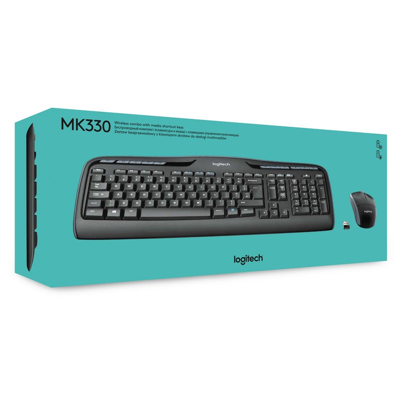 Infortisa Image 1 - Logitech Teclado+ Ratón MK330 USB Negro