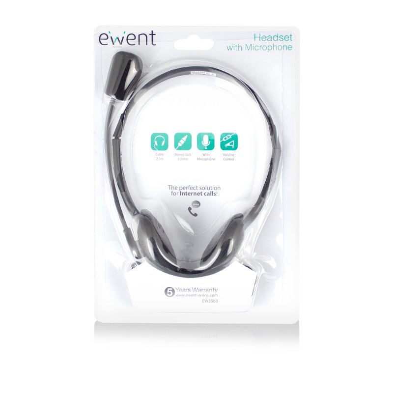 Infortisa Image 1 - EWENT EW3563 Auriculares+ Micrófono Stéreo