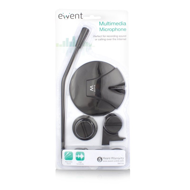Infortisa Image 2 - Ewent EW3550 Micrófono Multimedia Negro