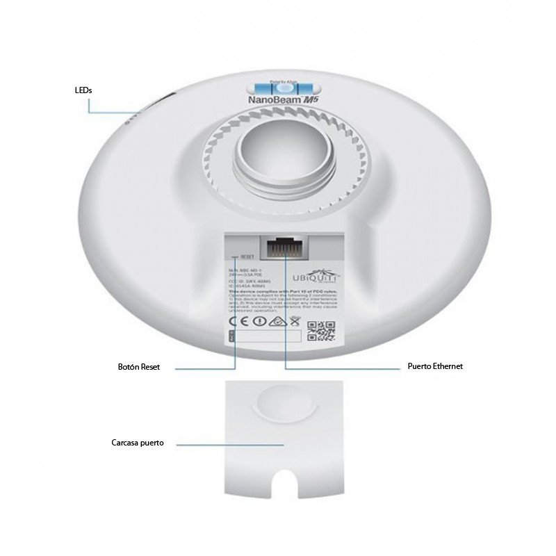Infortisa Image 1 - Ubiquiti NanoBeam M NBE-M5-16 5GHz 16dBi