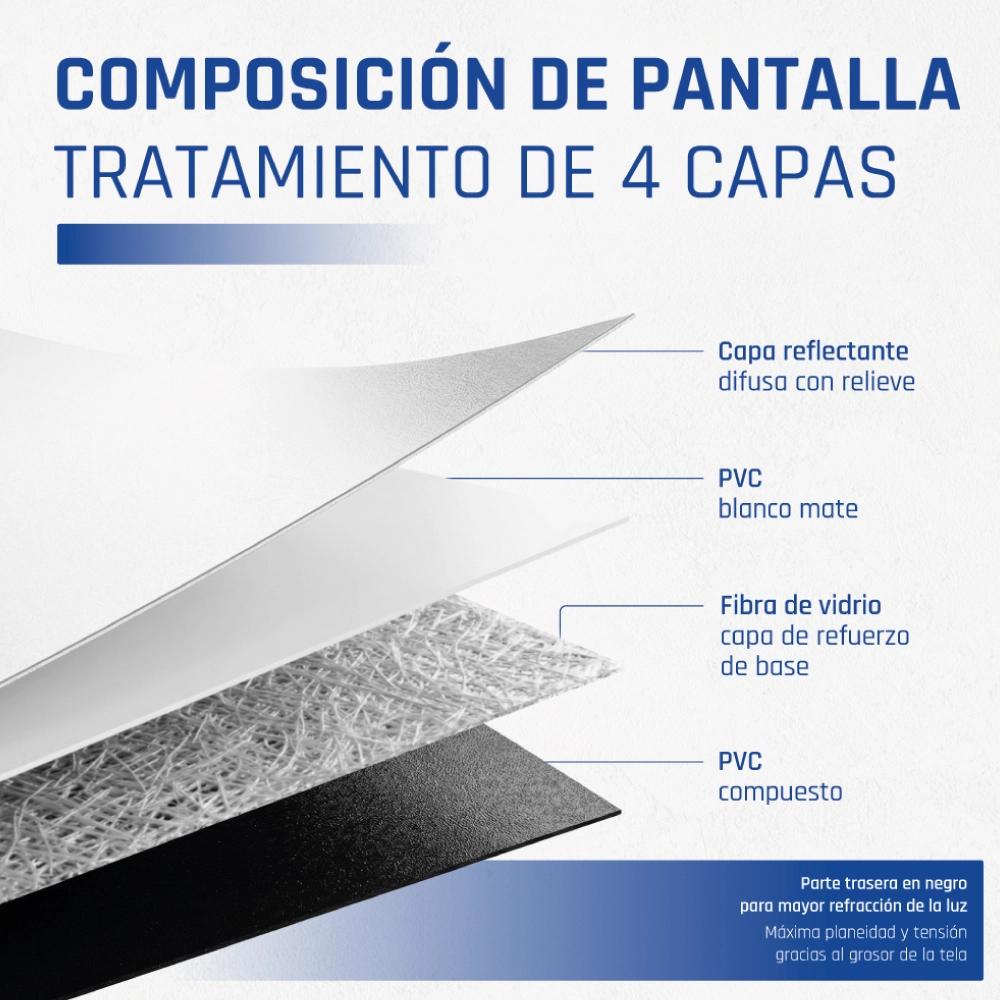 Infortisa Image 4 - iggual Pantalla manual 1:1 100" 180x180 cm
