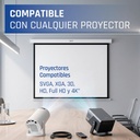 Infortisa Image 5 - iggual Pantalla manual 1:1 100" 180x180 cm