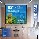 Infortisa Image 1 - iggual Pantalla manual 1:1 112" 200x200 cm