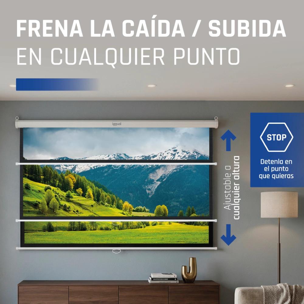 Infortisa Image 3 - iggual Pantalla manual 1:1 112" 200x200 cm