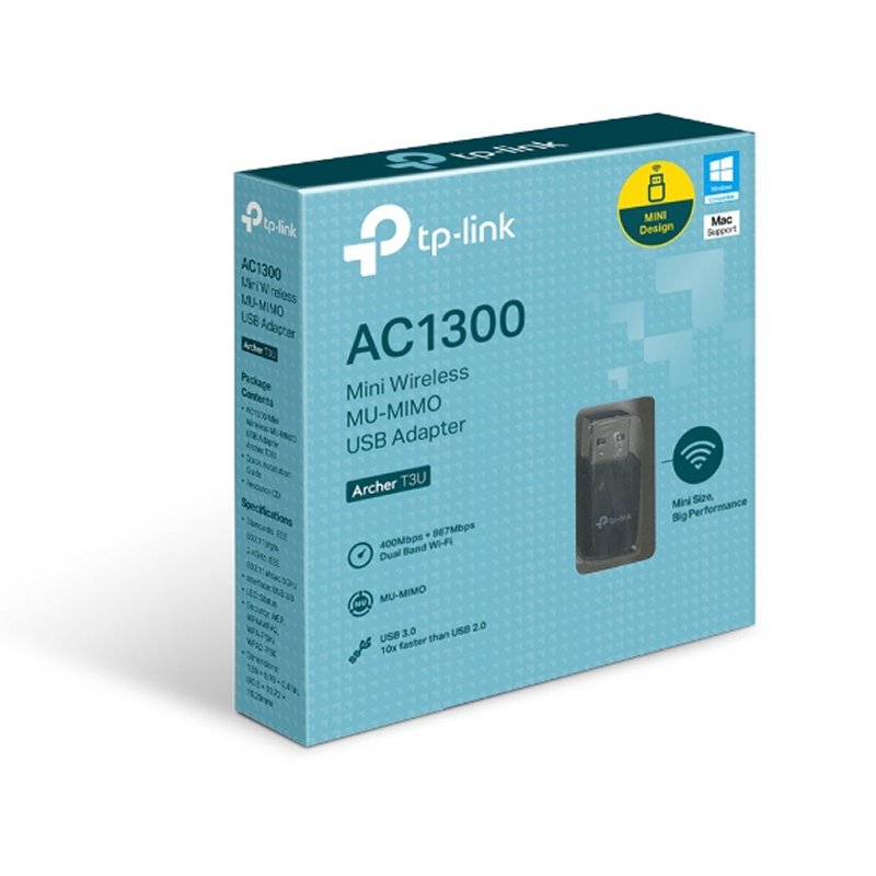 Infortisa Image 1 - TP-Link Archer T3U Mini Adaptador USB WiFi AC1300