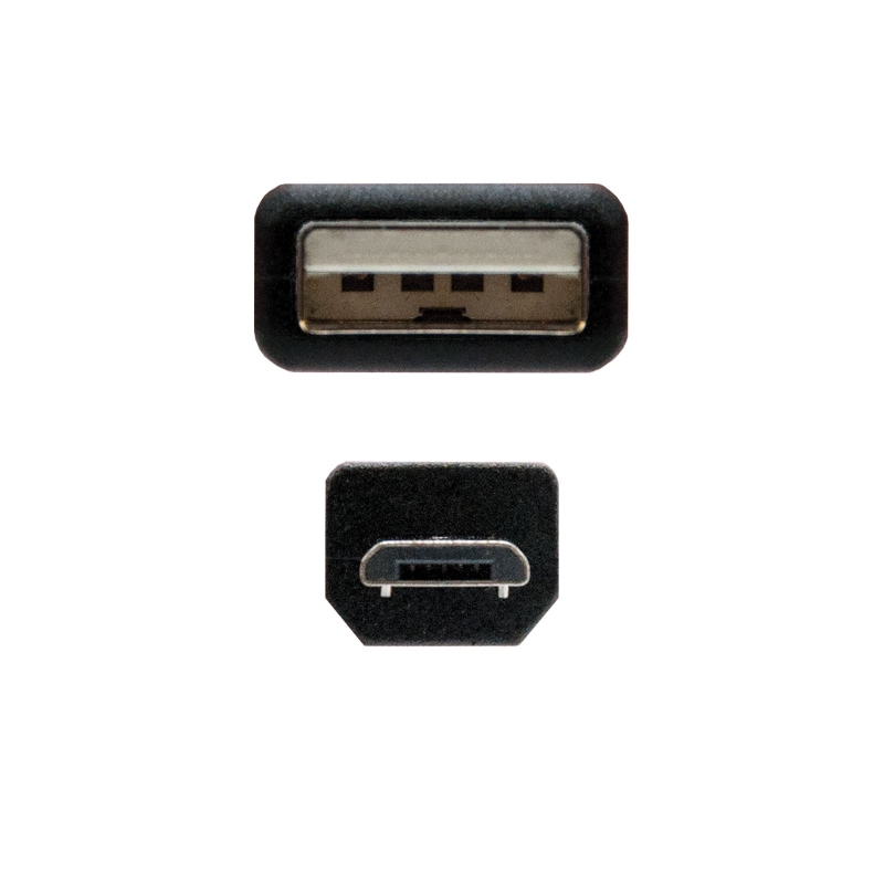 Infortisa Image 1 - Nanocable Cable USB 2.0 A/M Micro USB B/M 0,8 M