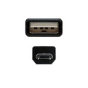 Infortisa Image 1 - Nanocable Cable USB 2.0 A/M Micro USB B/M 0,8 M