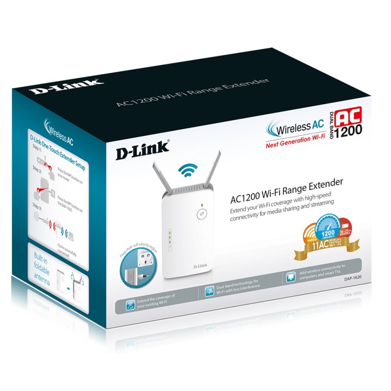 Infortisa Image 3 - D-Link DAP-1620 Punto Acceso Repetidor AC1300
