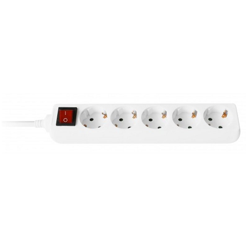 Infortisa Image 2 - EWENT EW3916  Regleta 5 Tomas / 1 interruptor 1.5m