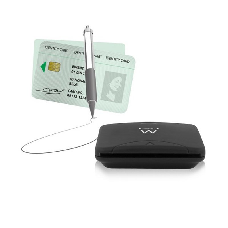 Infortisa Image 2 - EWENT EW1052 Lector Tarjetas USB2 DNI/Sanitaria