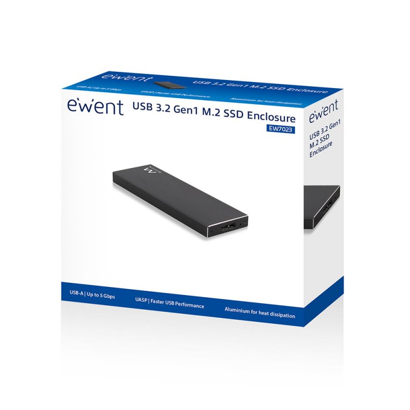 Infortisa Image 2 - Ewent EW7023 Caja externa SSD M2 USB 3.1 Aluminio
