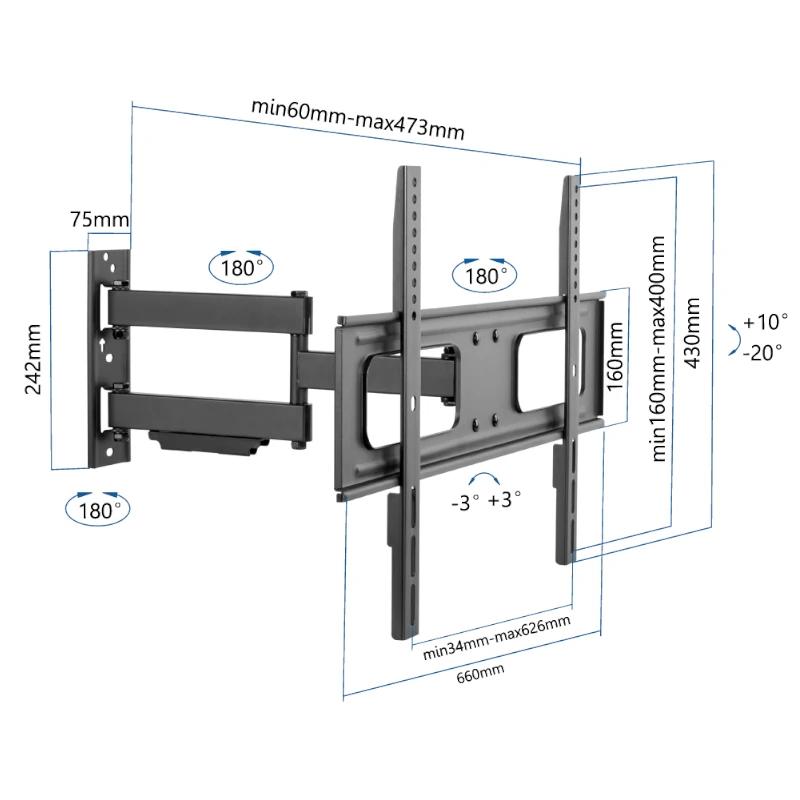 Infortisa Image 1 - iggual SPTV13 Soporte TV pared Full 37-75" 50 kg