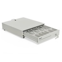 Infortisa Image 2 - iggual Cajón portamonedas IRON-10W 38cm 4+6 blanco