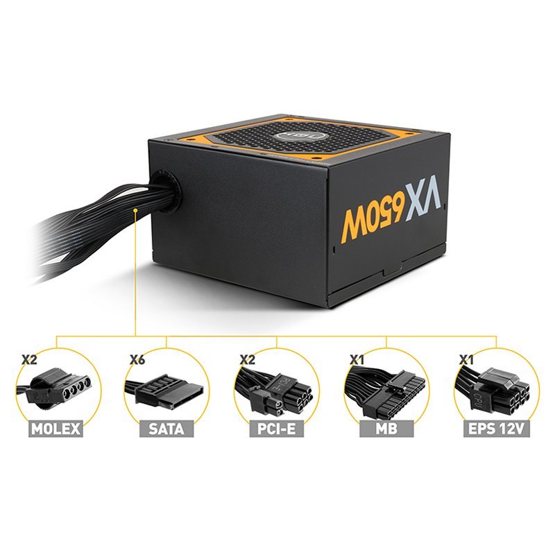 Infortisa Image 1 - NOX Fuente Alimentación Urano VX 650W 80+ BRONZE