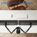 Infortisa Image 1 - EWENT EW1512 Soporte mesa 2 monitor 13-32"